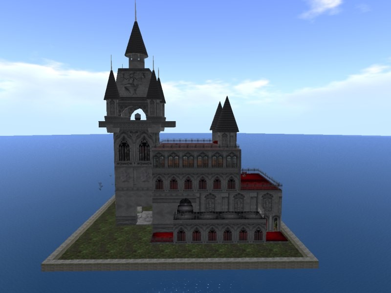 Medieval Dark Castle: right side view